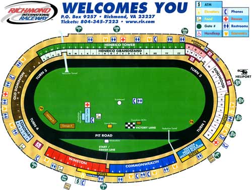 Track layout for RIR Raceway. 